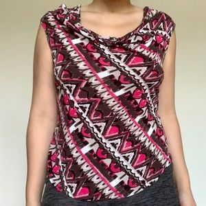 Multicolored Sleeveless Top